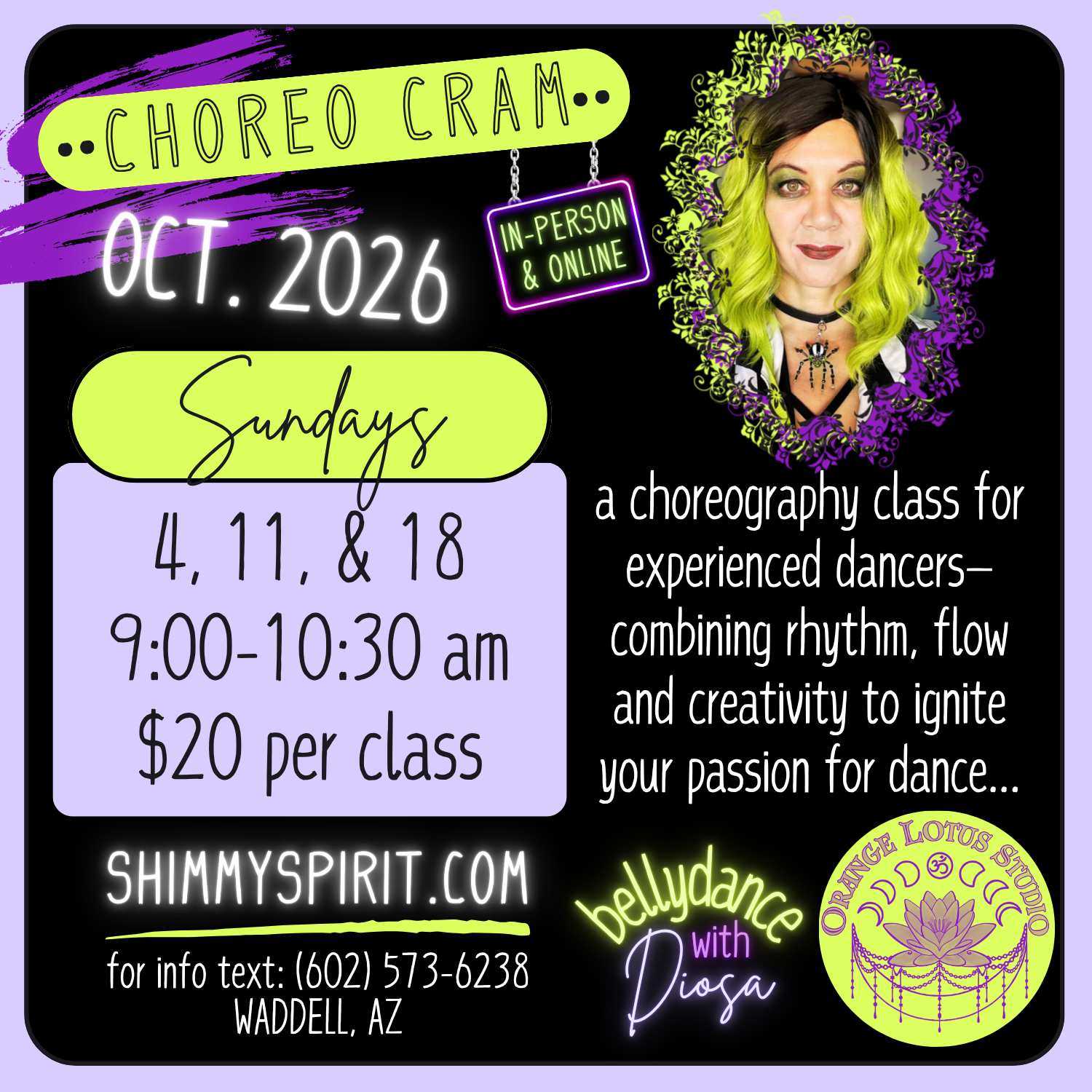 Choreo Cram 10-OCT 2026